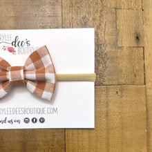 PENELOPE BOW | Neutral Gingham