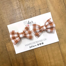 PENELOPE BOW | Neutral Gingham